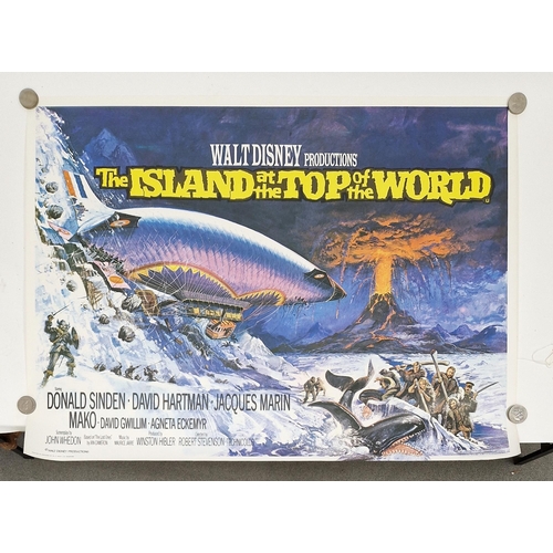 163 - Cinema poster for the film 'The Island at the Top of the World' (rolled)