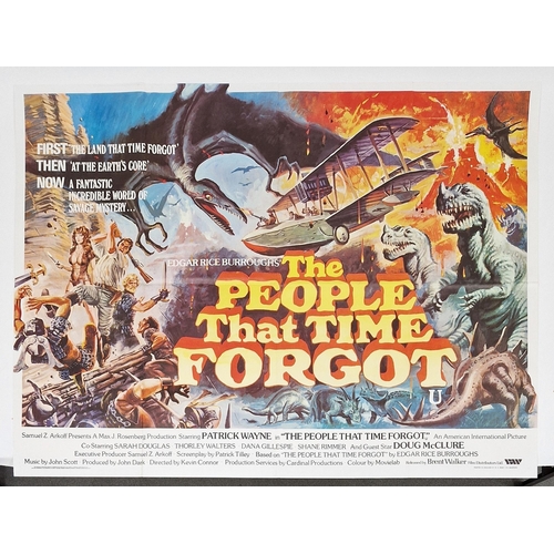 165 - The People That Time Forgot (1977) British Quad film poster for the fantasy-adventure starring Doug ... 