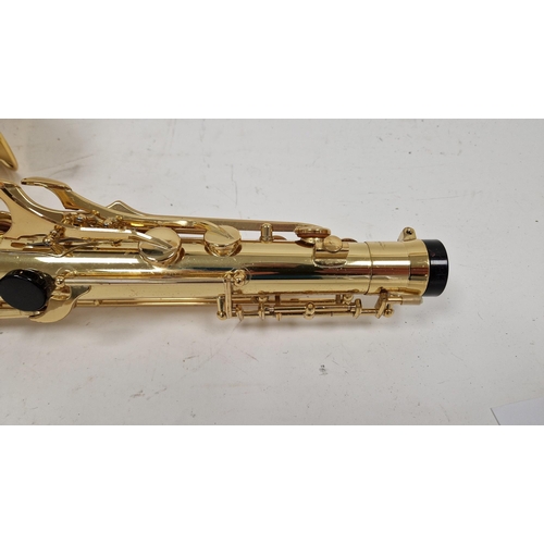 197 - Yamaha tenor saxophone, yellow brass, model number YTS-62 serial number 046083, in hard fitted case