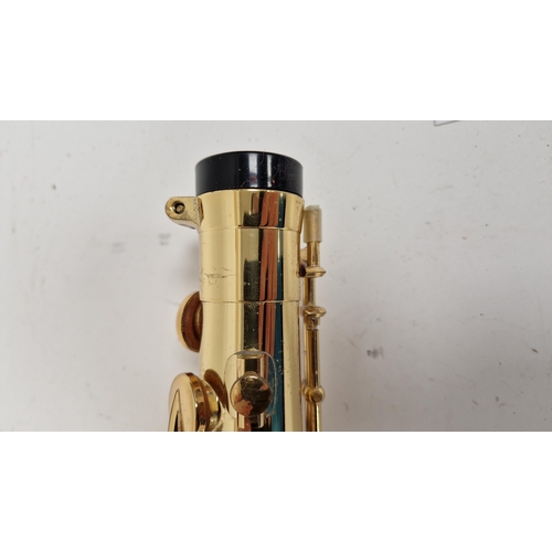 197 - Yamaha tenor saxophone, yellow brass, model number YTS-62 serial number 046083, in hard fitted case