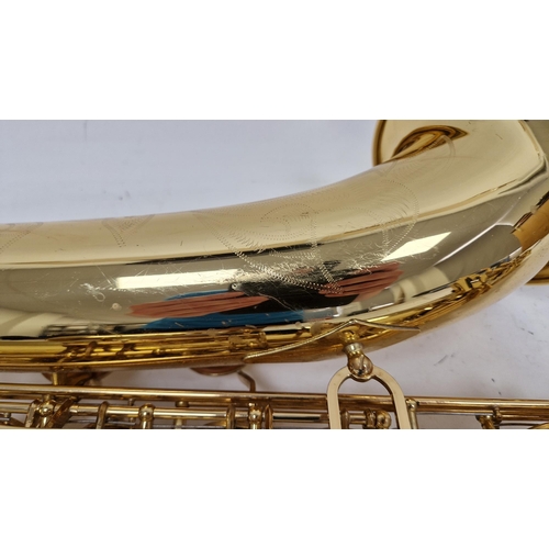 197 - Yamaha tenor saxophone, yellow brass, model number YTS-62 serial number 046083, in hard fitted case