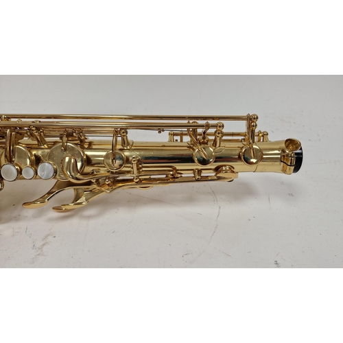 197 - Yamaha tenor saxophone, yellow brass, model number YTS-62 serial number 046083, in hard fitted case