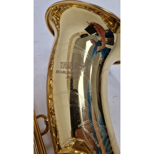 197 - Yamaha tenor saxophone, yellow brass, model number YTS-62 serial number 046083, in hard fitted case