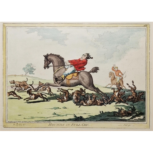 253 - After James Gillray (1756-1815)
 Etching with contemporary hand colouring
 