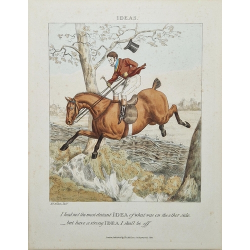 253 - After James Gillray (1756-1815)
 Etching with contemporary hand colouring
 