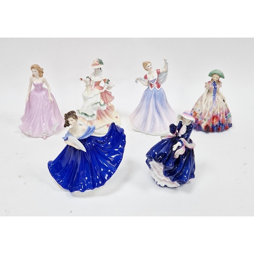 29 - Royal Doulton china figure 'Easter Day' HN2039, 20cm high and five various Royal Doulton figures, 'E... 