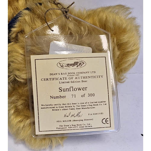 303 - Five Dean's Rag Book teddy bears, all limited edition with certificates including Gregory (special e... 