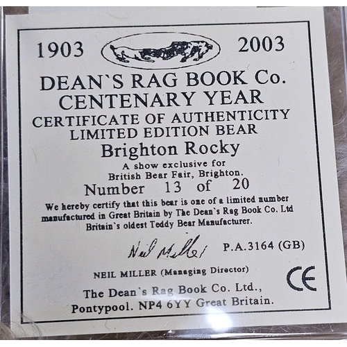 309 - Four Dean's Rag Book teddy bears, all limited edition with certificates including Hogarth no.2201, R... 