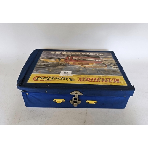 442 - Matchbox 'Superfast' collector's carrying case containing a collection of loose playworn diecast veh... 