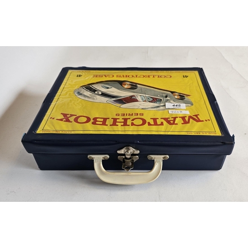 445 - Matchbox collector's case No.41 containing 49 loose diecast Matchbox Lesney products vehicles includ... 