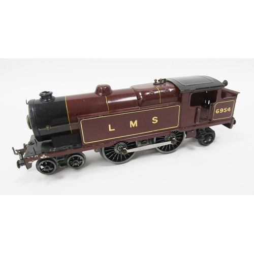 645 - Hornby 4-4-2 electric LMS 6954 loco, maroon livery and tender