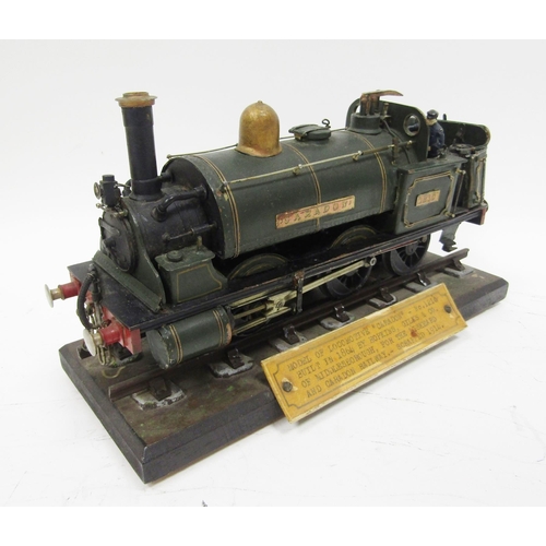 661 - Scratchbuilt '0' gauge 0-6-0 electric 'Caradon' loco no.1210, model of the original built in 1864, w... 