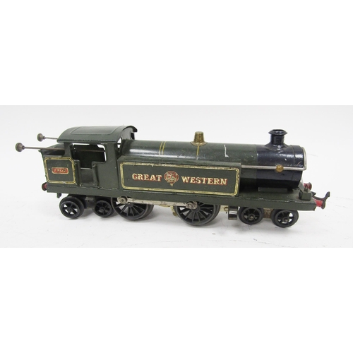 675 - Hornby 4-4-4 loco Great Western 7207, Hornby 4-4-4 loco LNER in green livery, Hornby 4-4-0 loco LNER... 