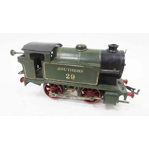 676 - Unmarked 0-4-0 loco Southern no.29, Hornby 0-4-0 loco GWR 4560, Hornby Type 101 0-4-0 LNER loco, no.... 