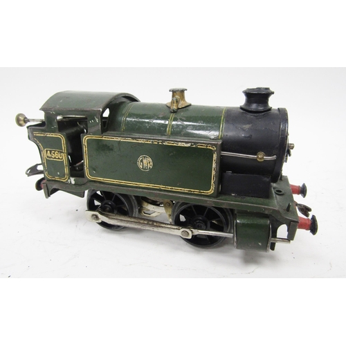 676 - Unmarked 0-4-0 loco Southern no.29, Hornby 0-4-0 loco GWR 4560, Hornby Type 101 0-4-0 LNER loco, no.... 