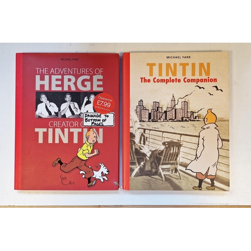 791 - Herge, The adventures of Tintin books - six hardback books published by Casterman and Methuen togeth... 