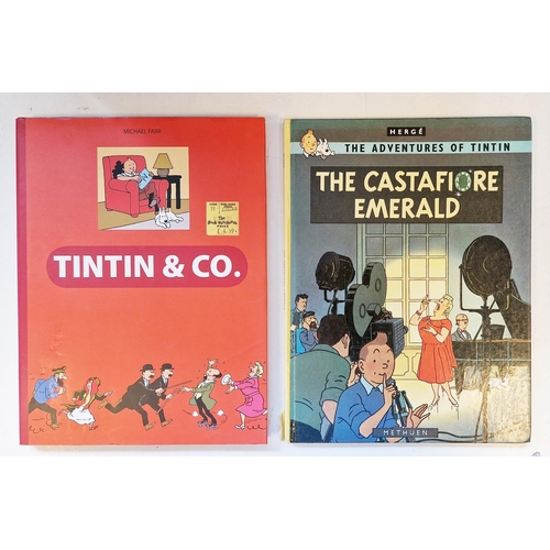 791 - Herge, The adventures of Tintin books - six hardback books published by Casterman and Methuen togeth... 