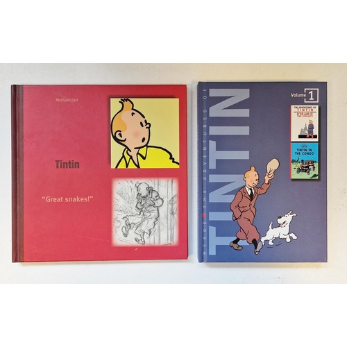 791 - Herge, The adventures of Tintin books - six hardback books published by Casterman and Methuen togeth... 