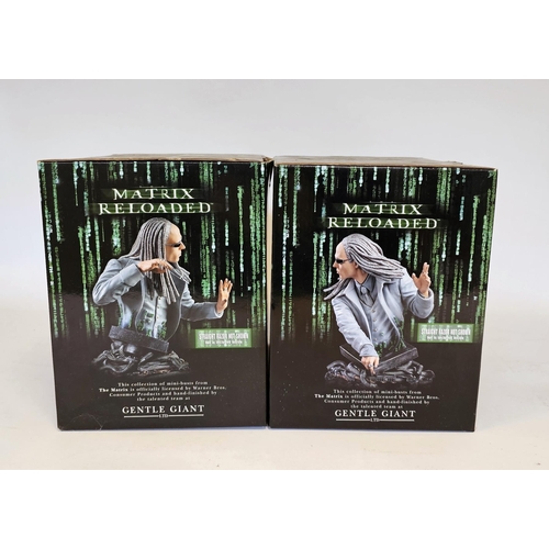 796 - Two Gentle Giant Collectible boxed Mini - Bust Figures The Matrix, to include Twin One, series two, ... 