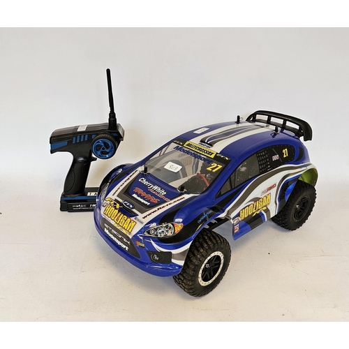 808 - FTX Hooligan FTX5531 RX 1/10th scale 4wd radio controlled rally car with Tamiya Etronix controller