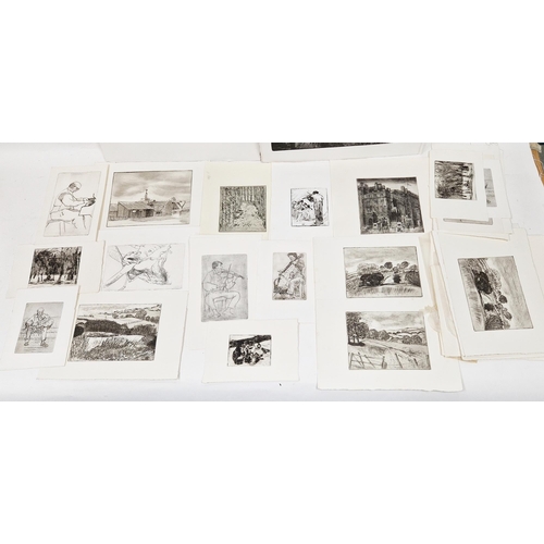 145 - Leslie Duxbury ARCA (1921-2001)
 Etchings
 Quantity of etchings, etching and aquatints, 'Park Lodge ... 