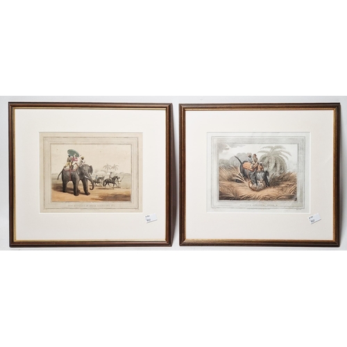 155 - After Samuel Howitt (1765-1822) and Captain Thomas Williamson (1758-1817)
 Hand-coloured engravings ... 