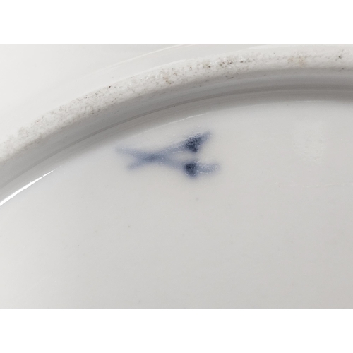 17 - 19th century composite Paris porcelain part breakfast service, crowned A marks in the style of La Re... 