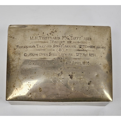 279A - Victorian silver table cigarette box, Birmingham 1894, Cornelius Desormeaux Saunders & James Francis... 