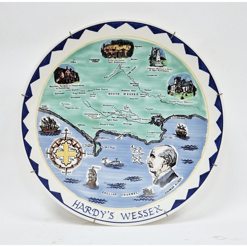 31 - Poole Pottery 'Hardy's Wessex' limited edition charger, no. 32/250, circa 1968, 41cm diam.