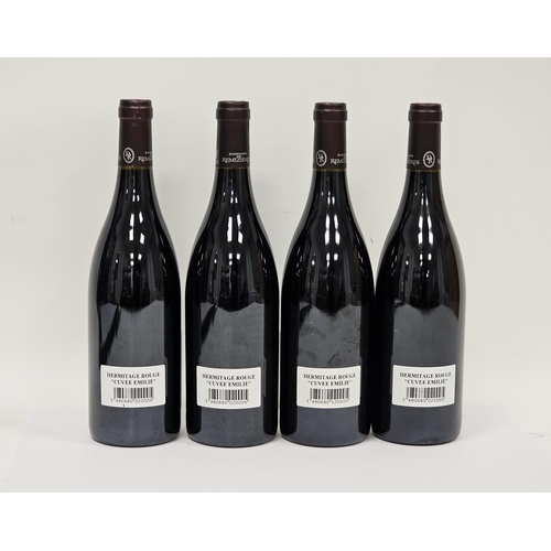 597 - Four bottles of Domaine des Remizieres Cuvee Emilio Hermitage 2013 (4)