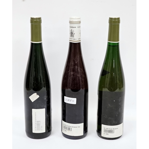 601 - Two bottles of Dr Loosen Riesling spatlese, 1988 and 1989 and a bottle of Weingut Dr Burklin-Wolf Wa... 