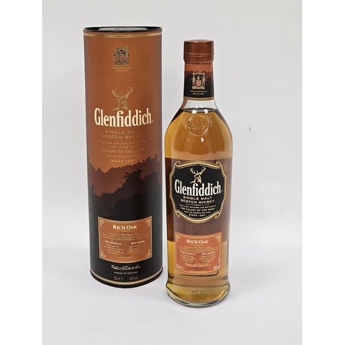 627 - Glenfiddich Rich Oak 14 year old single malt Scotch whisky, matured for 14 years and then delicately... 