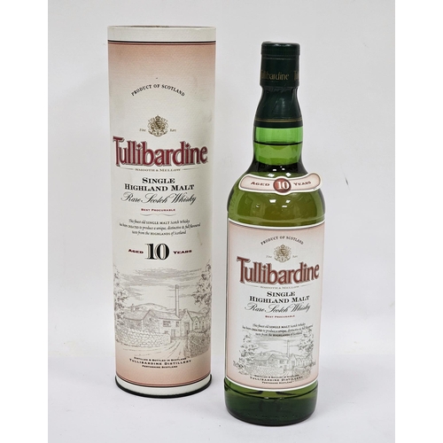 637 - Tullibardine single Highland malt rare scotch 10 year old whisky distilled and bottled in Scotland b... 