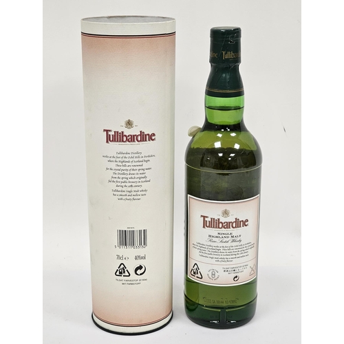 637 - Tullibardine single Highland malt rare scotch 10 year old whisky distilled and bottled in Scotland b... 