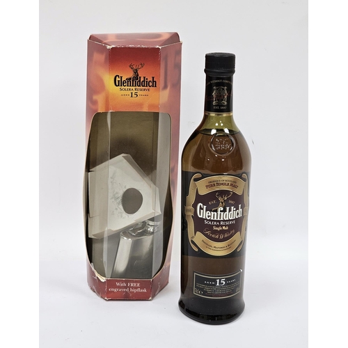 639 - Bottle of Glenfiddich Solera Reserve 15 year old single malt scotch whisky 70cl 40% vol in original ... 