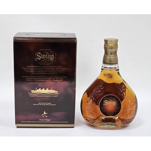 641 - Johnnie Walker Swing blended scotch whisky named for its rocking bottle 75cl 43% vol housed in its o... 