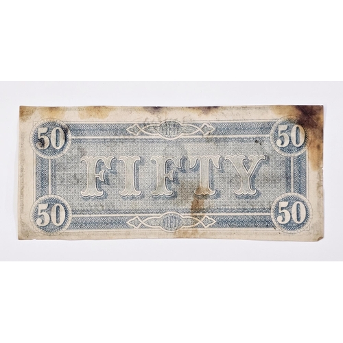 127 - USA Confederate 50 Dollars, dated Richmond, 17th February 1861