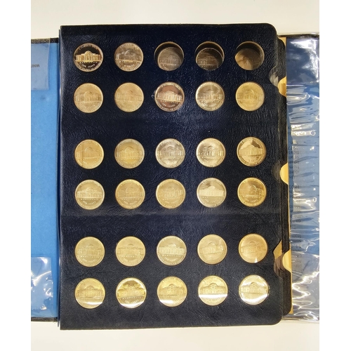 139 - Whitman Folder of complete set of Jefferson Nickels from 1938 to 1983, various grades