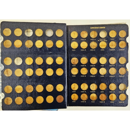 143 - Whitman Folder of almost complete set of Lincoln cents from 1909 to 1983, dates missing; 1909 - S VD... 