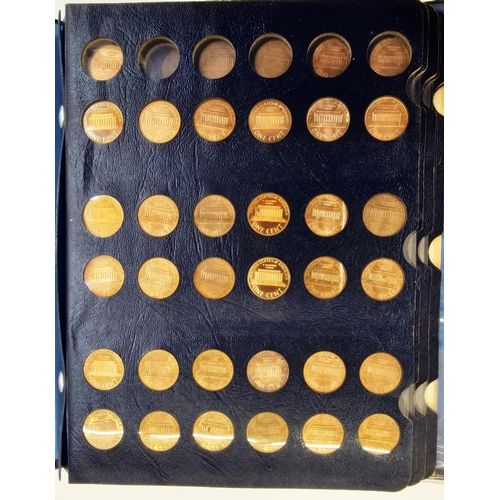 143 - Whitman Folder of almost complete set of Lincoln cents from 1909 to 1983, dates missing; 1909 - S VD... 