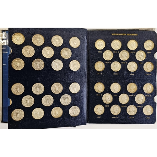 146 - Whitman Folder of complete set of Washington Quarters from 1932 to 1983, various grades