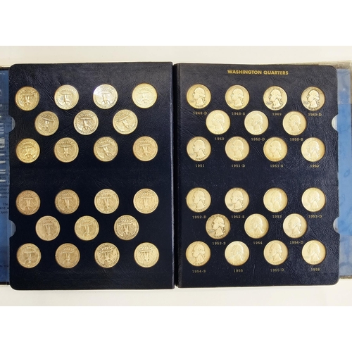 146 - Whitman Folder of complete set of Washington Quarters from 1932 to 1983, various grades