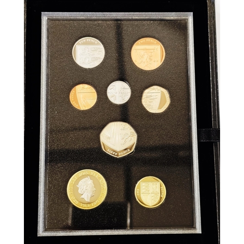 162 - Royal Mint Proof Set, 2015 The Definitive Collection, consisting of 8 coins, two pounds (Britannia) ... 