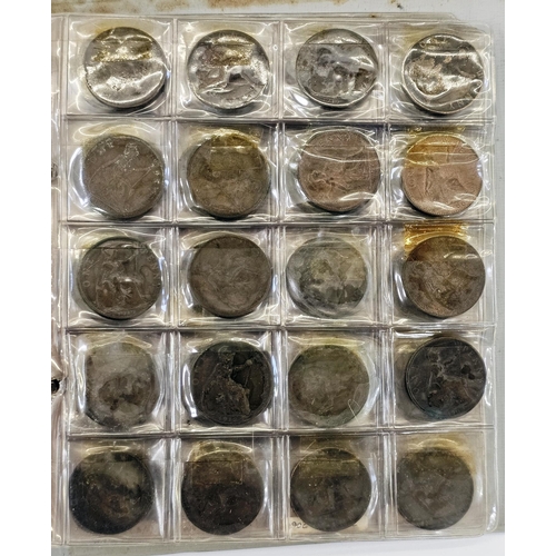 184 - An accumulation of coins in aluminium box and collector's folder, interesting lot with pre 20 silver... 