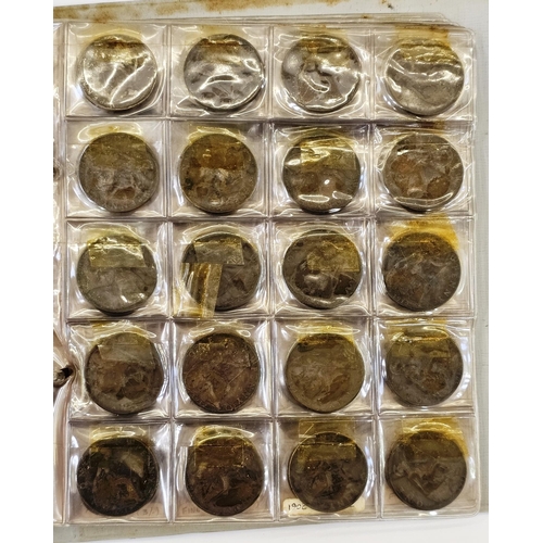 184 - An accumulation of coins in aluminium box and collector's folder, interesting lot with pre 20 silver... 