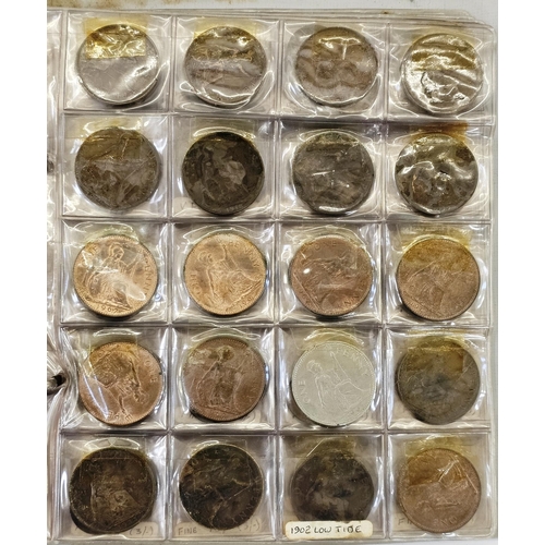 184 - An accumulation of coins in aluminium box and collector's folder, interesting lot with pre 20 silver... 