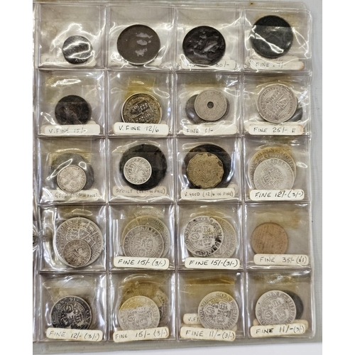 184 - An accumulation of coins in aluminium box and collector's folder, interesting lot with pre 20 silver... 