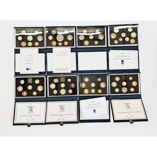 190 - Royal Mint Proof Sets (16) from 1983 to 1999 inclusive, please note 1983 & 1984 show signs of milky ... 