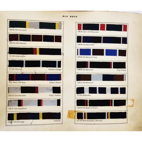 24 - A Tailors Reference Book of Regimental Colours, Public Schools, University, Club and Regimental Colo... 