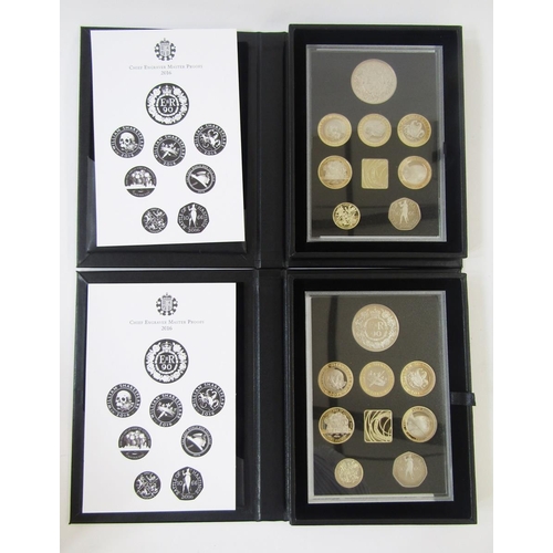 243 - Four 2016 United Kingdom Proof Coin Set, consisting of 7 coins and Royal Mint Medal, 5 x £2, 1 x £1 ... 